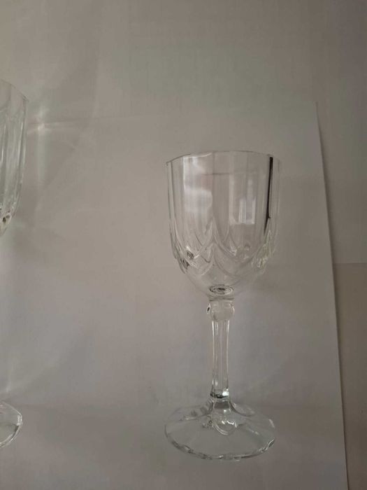 Copos de champanhe, licor e de água em vidro vintage - LUMINARQUE