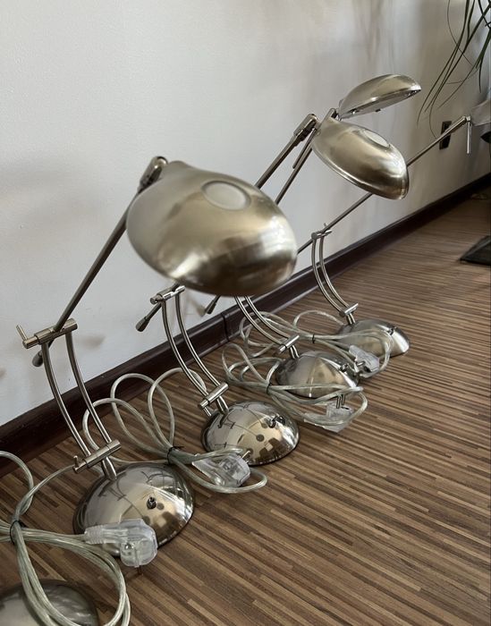 6 szt. Lampek biurkowych, metalowych, PPH KRISLAMP