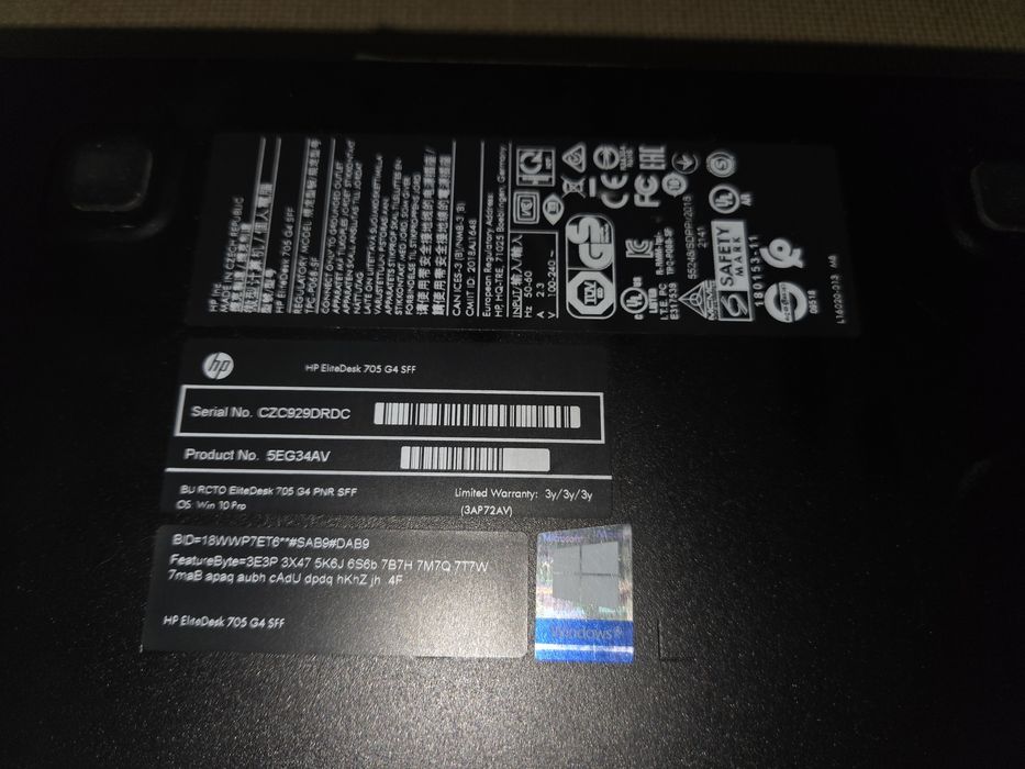 Computador HP Elitedesk 705 G4 Ryzen