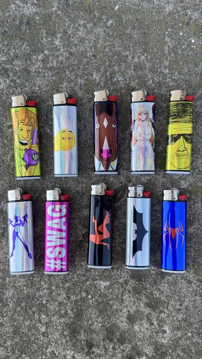 flamory.glow Кастомна голографічна запальничка BIC / Кастомная голографическая зажигалка