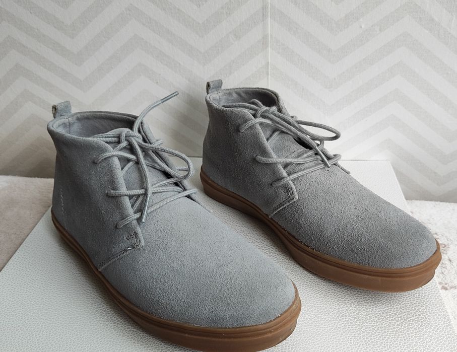 Buty zamszowe niebieskie