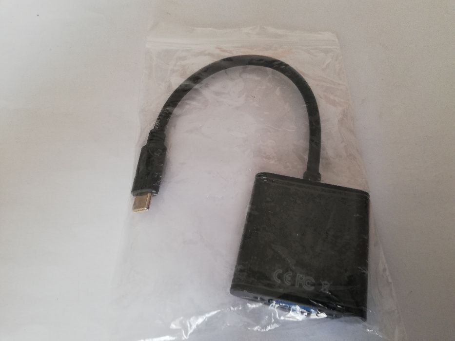 Adaptador USB-C macho para VGA fêmea *NOVO*