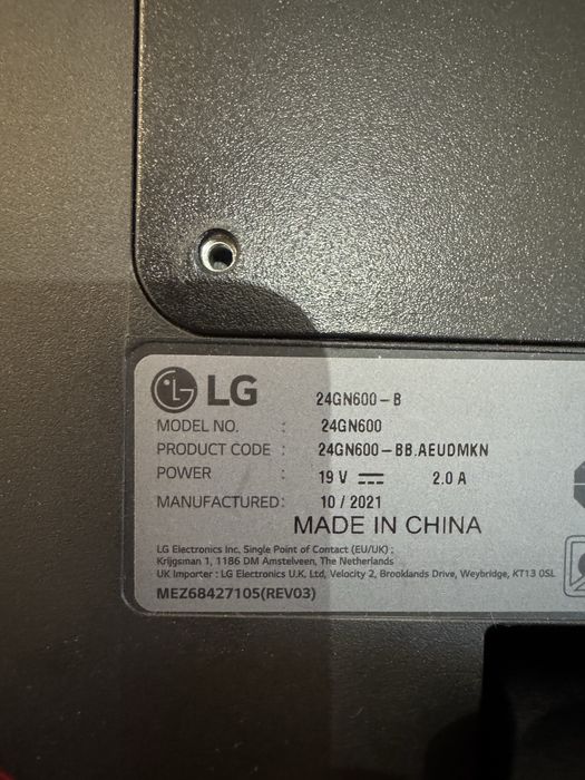 Monitor LG UltraGear™ Full HD IPS 1ms de 23,8 polegadas