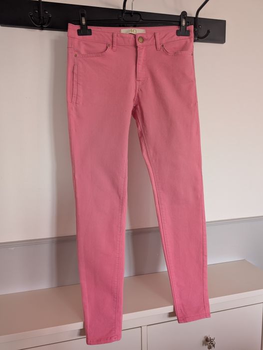 Różowe rurki. Zara. Rozmiar 38. Skinny.