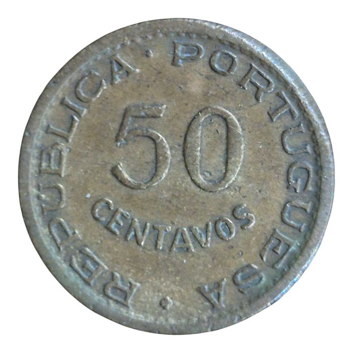 Moçambique. Moeda 50 centavos 1953