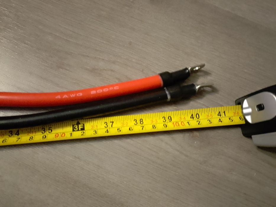 Комплект силіконових проводів 4AWG 1м.