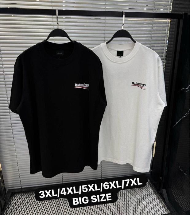 Чоловічі батальні футболки Boss, Polo Ralph Lauren, Moncler, Stone Island, Balenciaga, Burberry та Prada