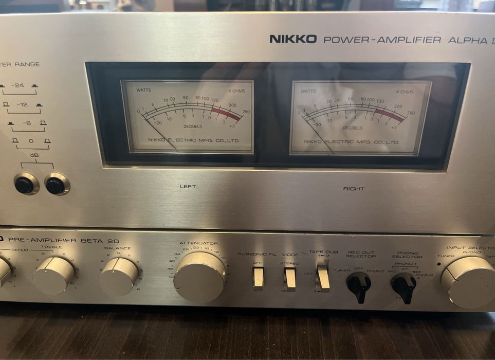Zestaw stereo Nikko Alpha II- Nikko Beta 20