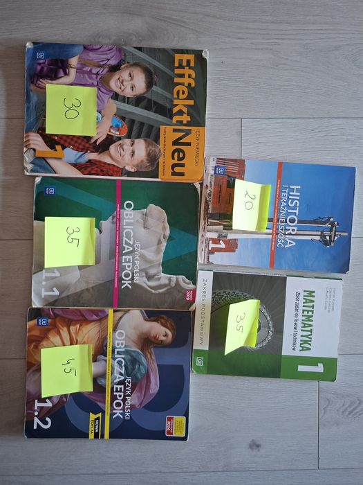 Książki do liceum i technikum klasa 1,2