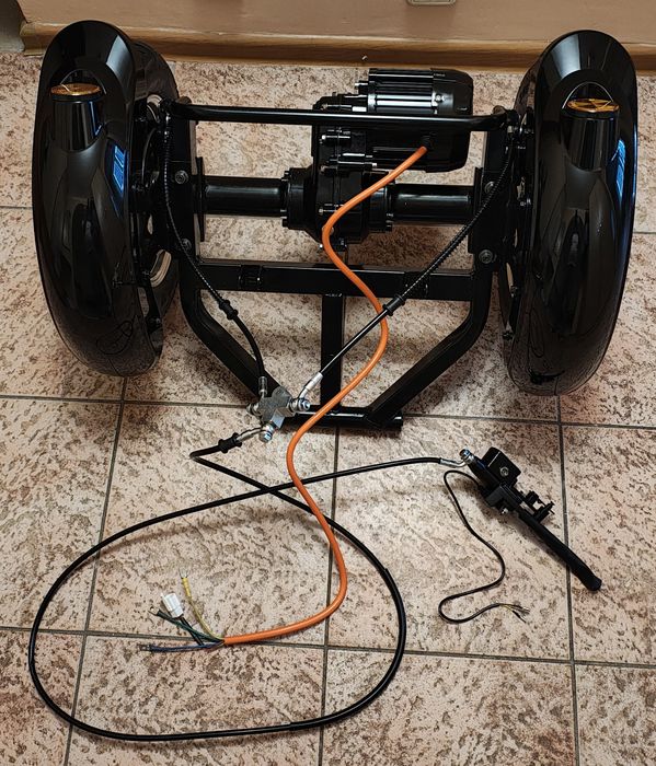 Електроміст Задній міст в зборі з редуктором та електродвигуном 1000W