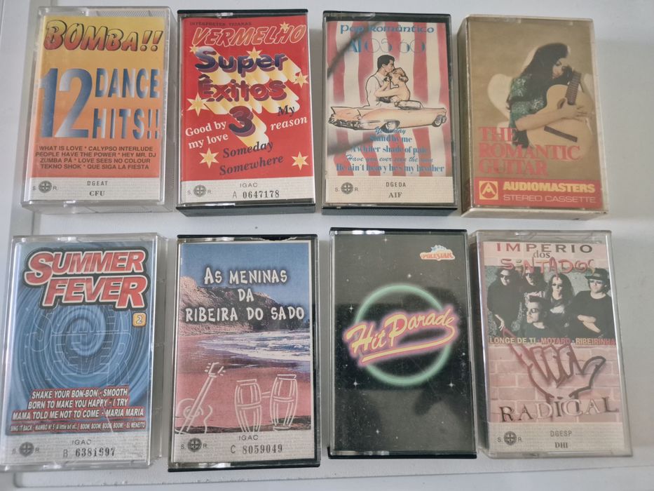 K7 cassetes áudio tapes