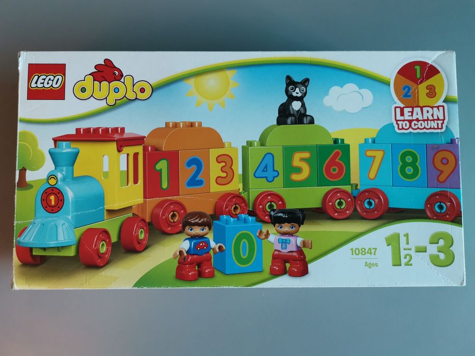 Lego duplo pociąg z cyferkami - nauka liczenia 10954