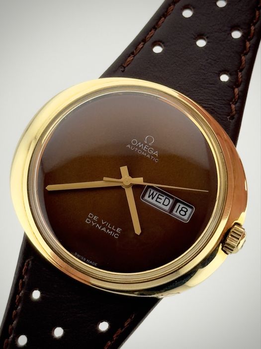*OD FIRMY* FVAT 23% Raty 0 % JEDYNA W UE Zegarek męski Omega  Dynamic ref.166.144 brown stone dial