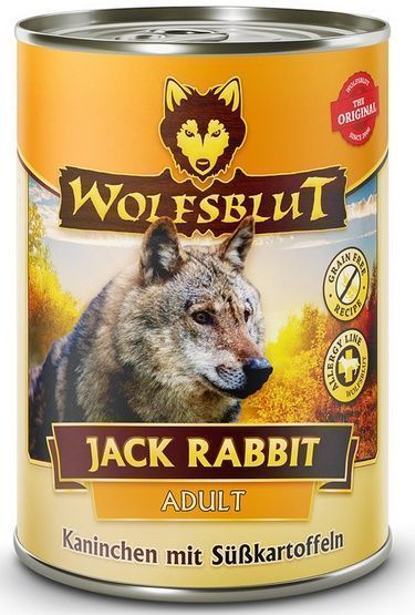 Karma dla psa bez sztucznych dodatków Wolfsblut Królik i bataty 395g