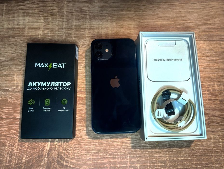Apple iPhone 12 64GB Black / Чорний 96% АКБ Ідеальний стан