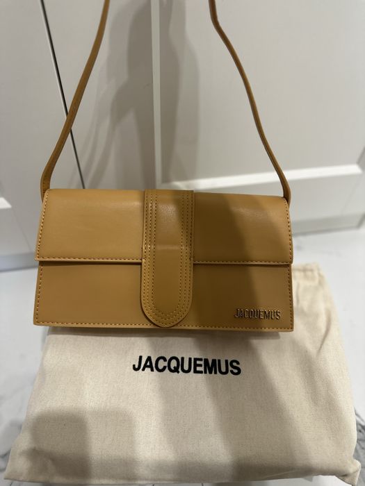 Musztardowa beżowa torebka jacquemus