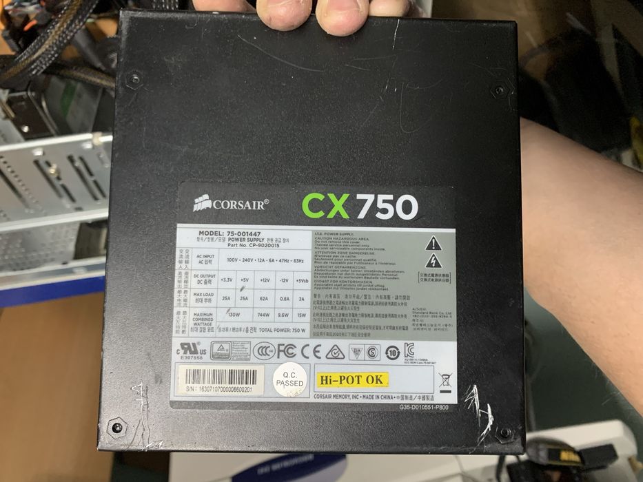 Блок питания Corsair cx 750 bronze