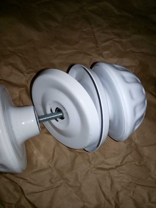 металлическая ручка-кнопка, дверная ручка неповоротная межкомнатная