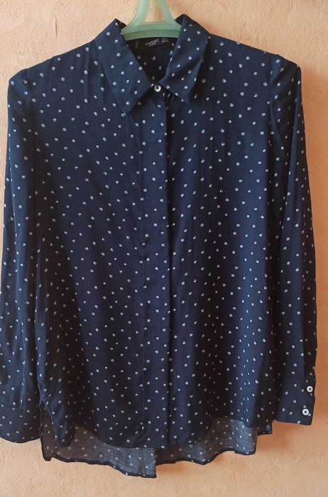 Блузка Mango, рубашка женская,  вискоза, размер S