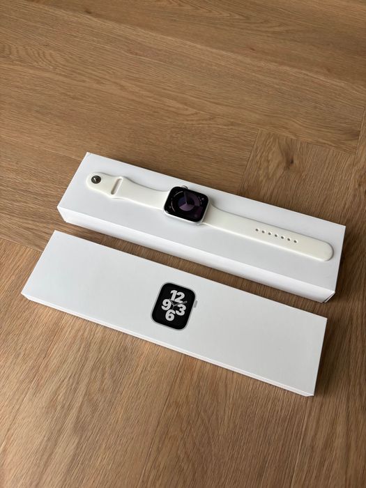 Idealny Apple Watch SE 44 mm SILVER PERFEKCYJNY! Dowód zakupu