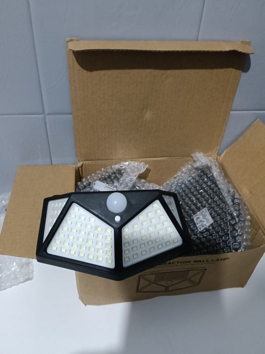 Pack 4 luzes solares 100 leds
