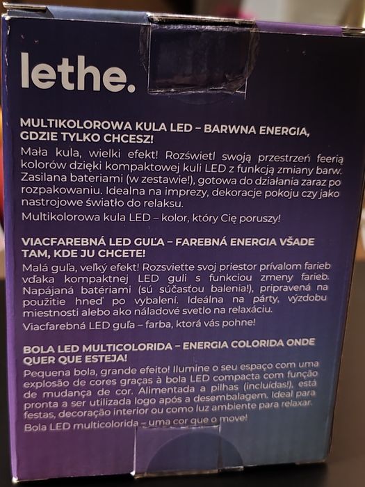 Multi kolorowa Kula LED