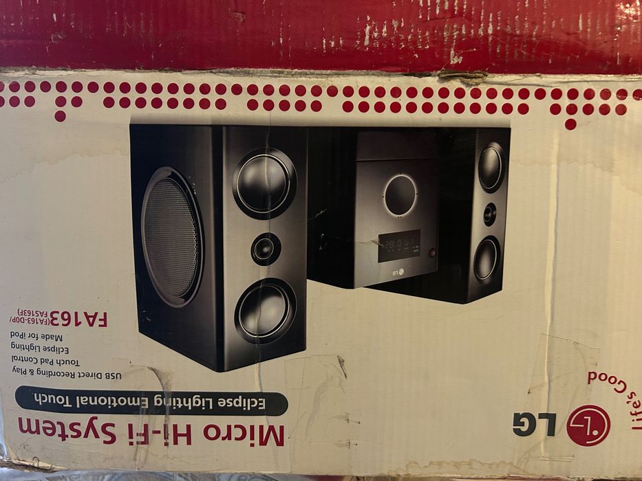 Aparelhagem LG Micro Hi-Fi FA163 – CD, USB, Rádio FM