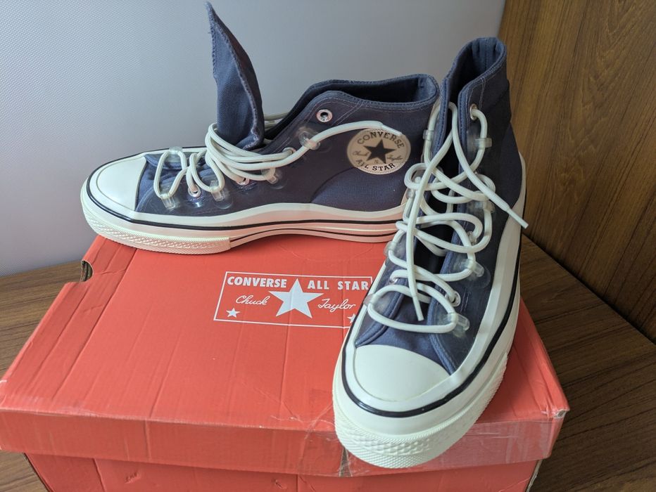 Trampki "Converse", rozmiar 41,5, na 42. Niebieski. Nowe. Polecam.