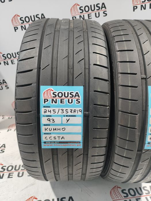 2 pneus 90% de piso 245-35rR19 Kumho - Oferta dos Portes 160 Euros