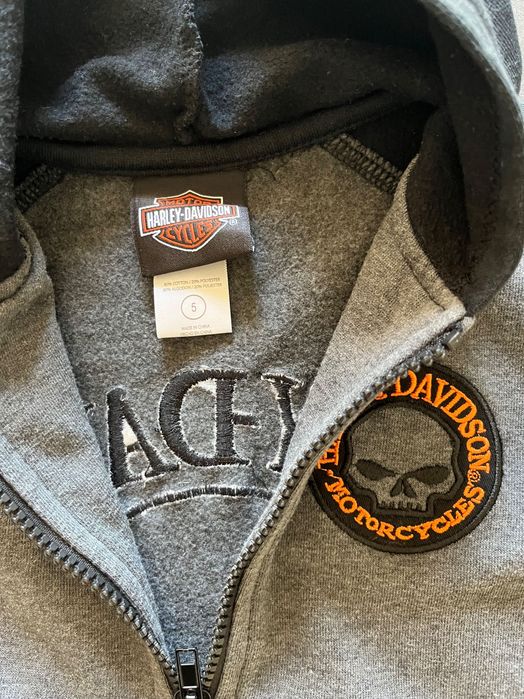 Casaco Harley Davidson zip hoodie criança tamanho S