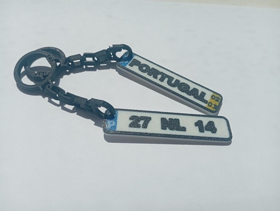 Porta-chaves matrícula personalizado