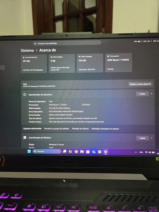 Asus tuf gaming a15