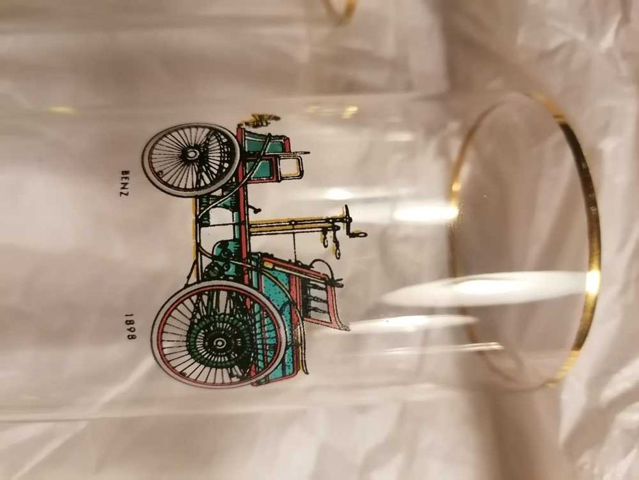 5 copos antigos alusivos a carros