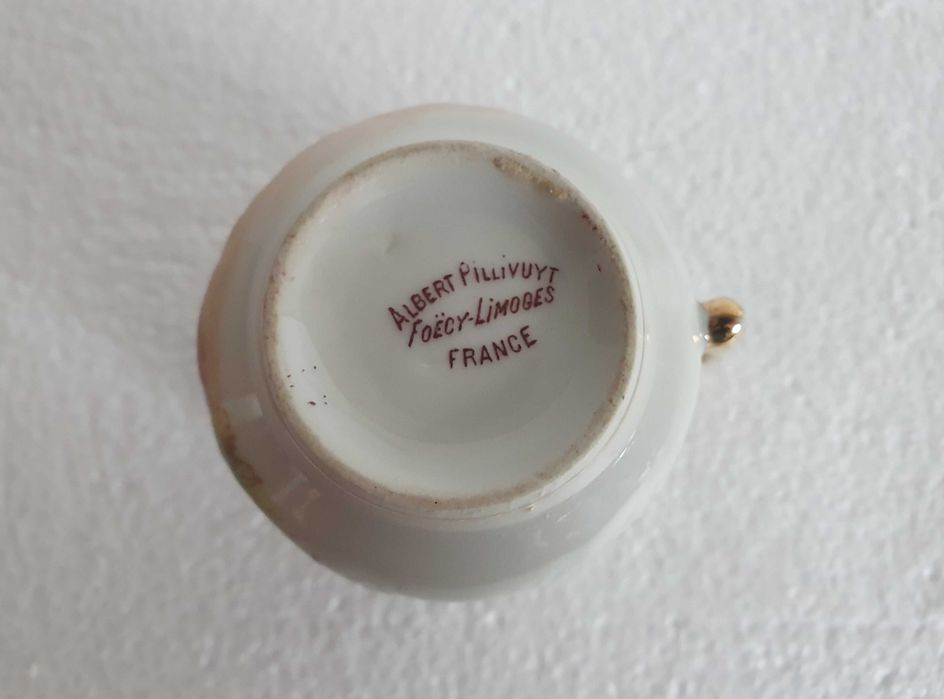 Rara Chávena Foecy Limoges - Albert Pillivuyt - France - Séc. XIX