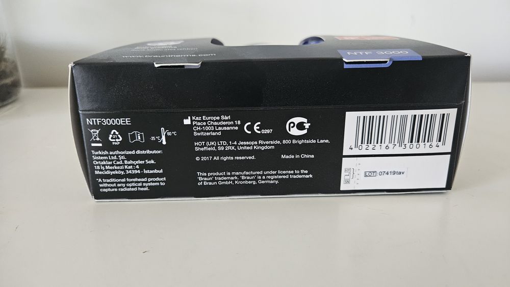 Termometr bezdotykowy Braun NTF 3000