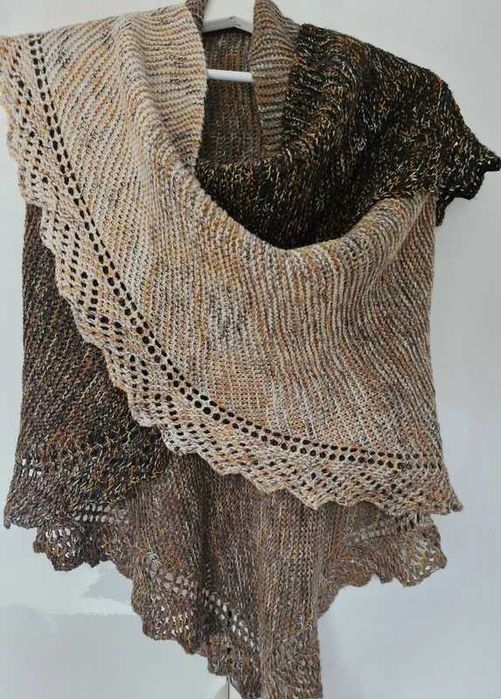 Chusta handmade – Kokonki Czekolada + Tęcza Tygrysia