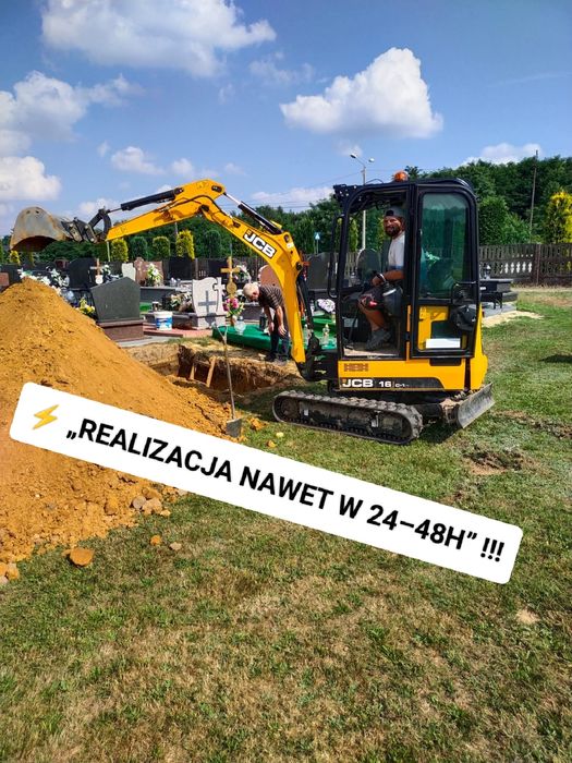 Wolne terminy 24–48h • Prace ziemne • Przewierty • Hydraulik • Gaz