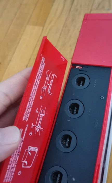 Conjunto nintendo wii vermelho