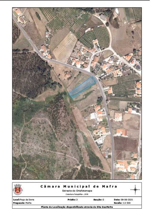 Vende-se Terreno  2125m2 p/ construção,em Localização Tranquila -Mafra