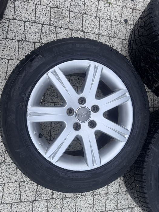 Koła alufelgi 16” Audi 5x112 z oponami zimowymi 225/55/16