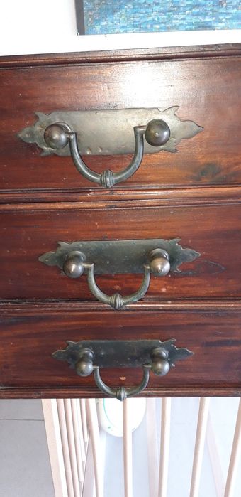 6 puxadores em ferro vintage