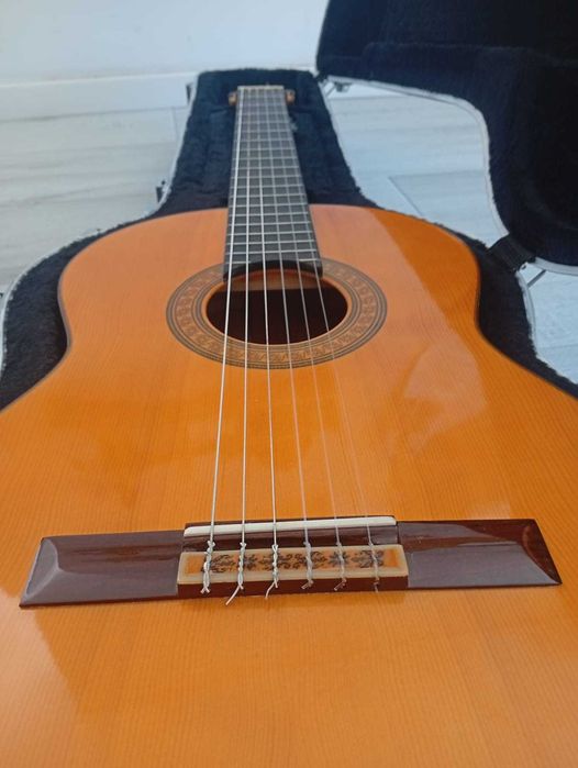 Guitarra Flamenca Espanhola GUISVAL, n.o132, anos 80 + Hard Case