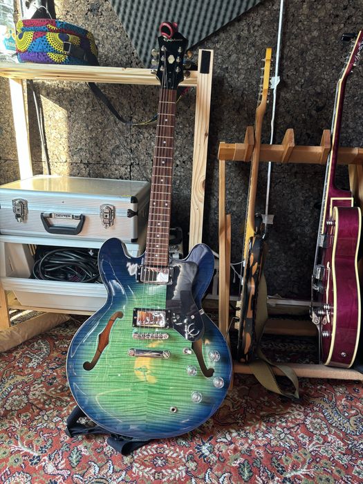 Epiphone ES-335 Ltd Edition Aquamarine – Full Upgrade Gibson/Vanson