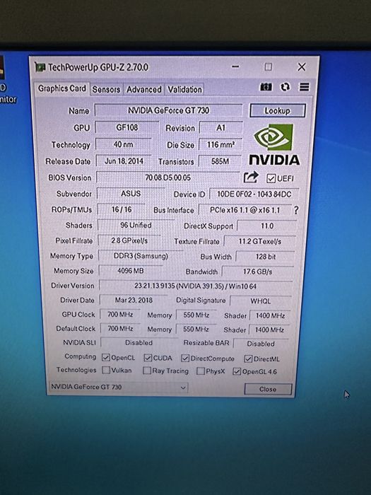 Placa Grafica Nvidia Geforce GT 730 4GB