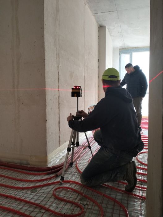 напів суха стяжка! залити стяжку на підлогу! залити стяжку ціна!