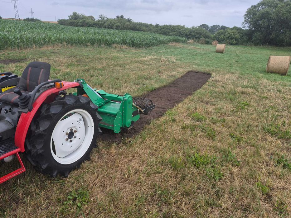 Traktor Yanmar F-200 4x4 z glebogryzarką separacyjną SB125  – wynajem