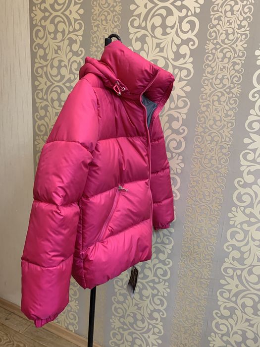 Пуховик Укорочений Пума. Малиновый Puma Женский Деми, Зима XS-XXL