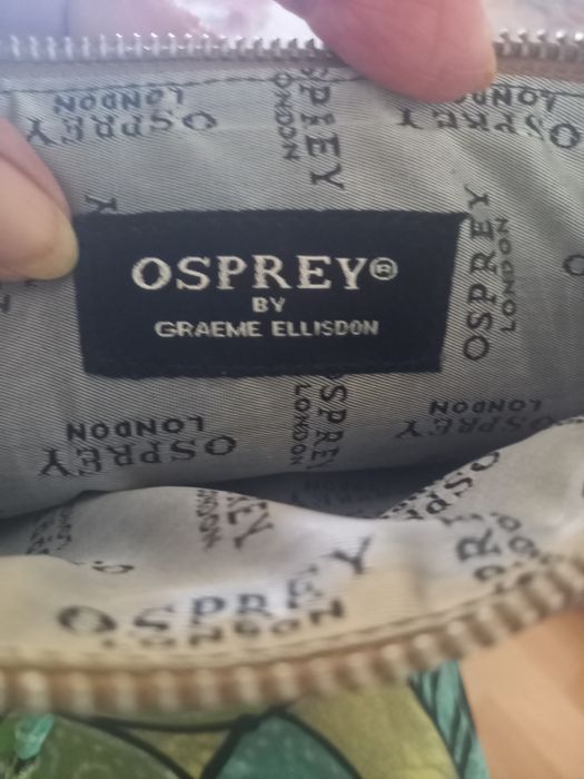 Kpl.brązowa kopertowka skóra węża i portfel damski skóra OSPREY