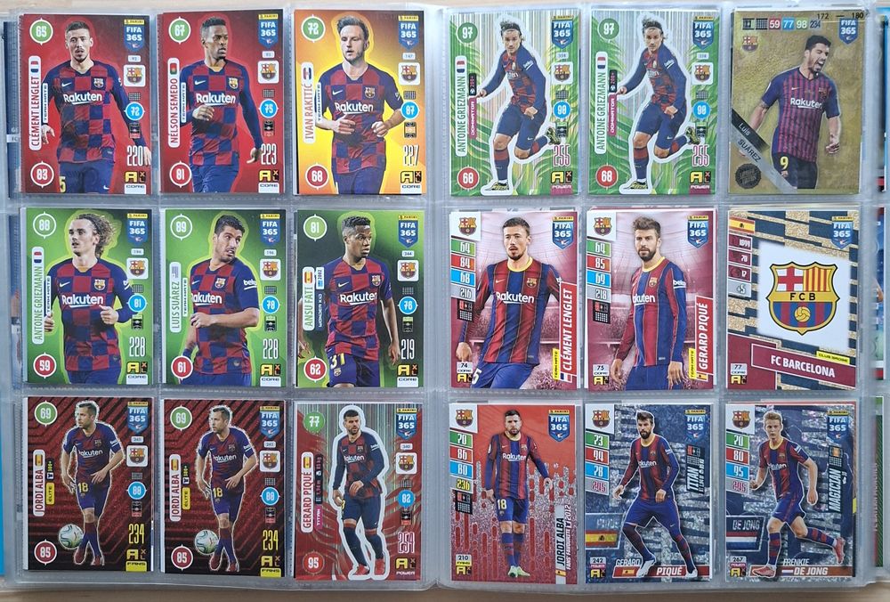 Karty piłkarskie Barcelona topps match attax panini fifa 365