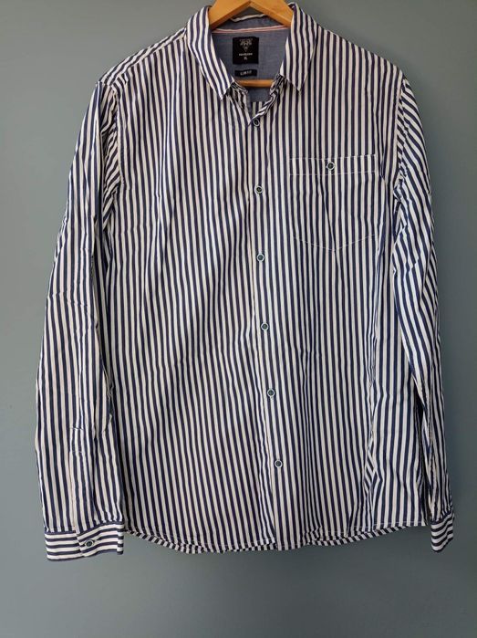 Koszule męskie L i XL 40 42 koszula w kratę w paski